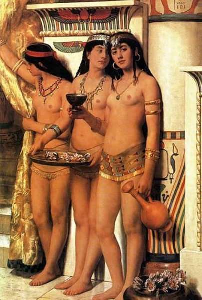 Pharaohs Handmaidens by John Maler Collier